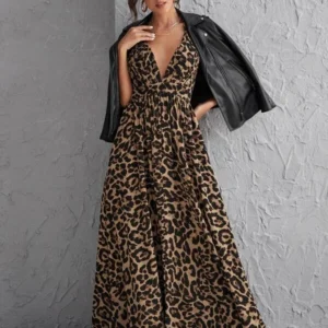 vestido leopardo